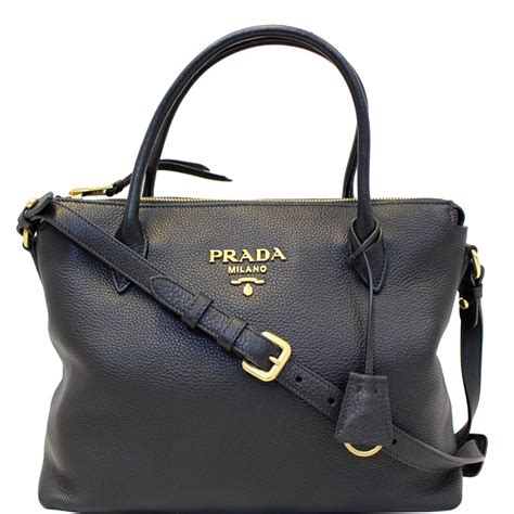 black Prada bag with pouch